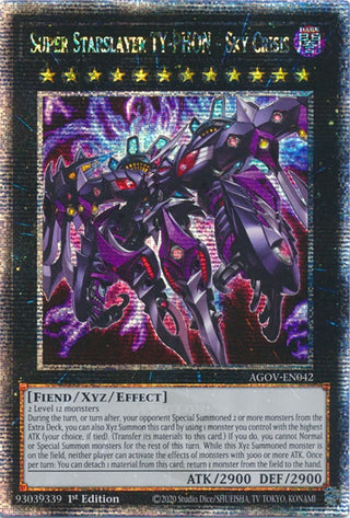 Super Starslayer TY-PHON - Sky Crisis (Quarter Century Secret Rare) (42) (AGOV) - YuGiOh Single
