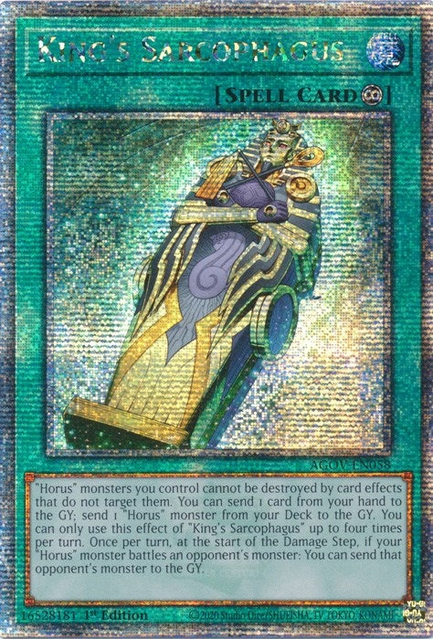 King’s Sarcophagus (Quarter Century Secret Rare) (58) (AGOV) - YuGiOh Single