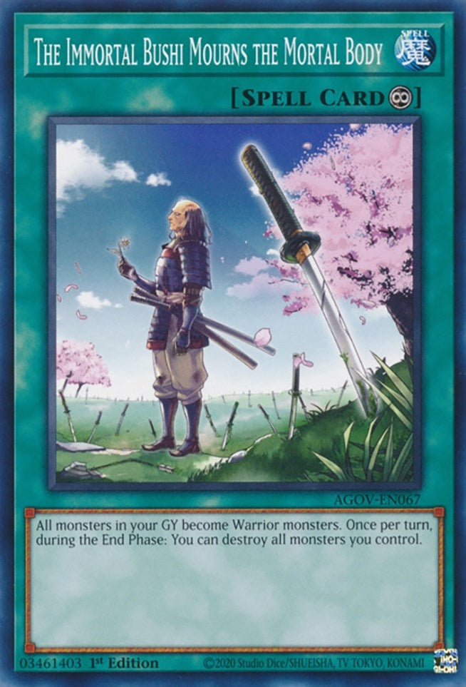 The Immortal Bushi Mourns the Mortal Body (67) (AGOV) - YuGiOh Single