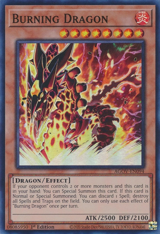 Burning Dragon (94) (AGOV) - YuGiOh Single
