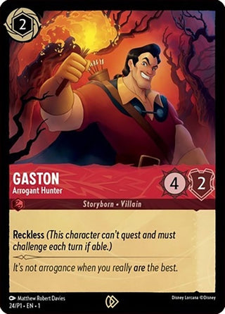Gaston - Arrogant Hunter (24) (DLPC) - Disney Lorcana Single