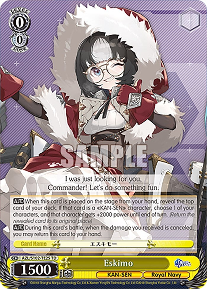 Eskimo (10225) - Weiss Schwarz Single