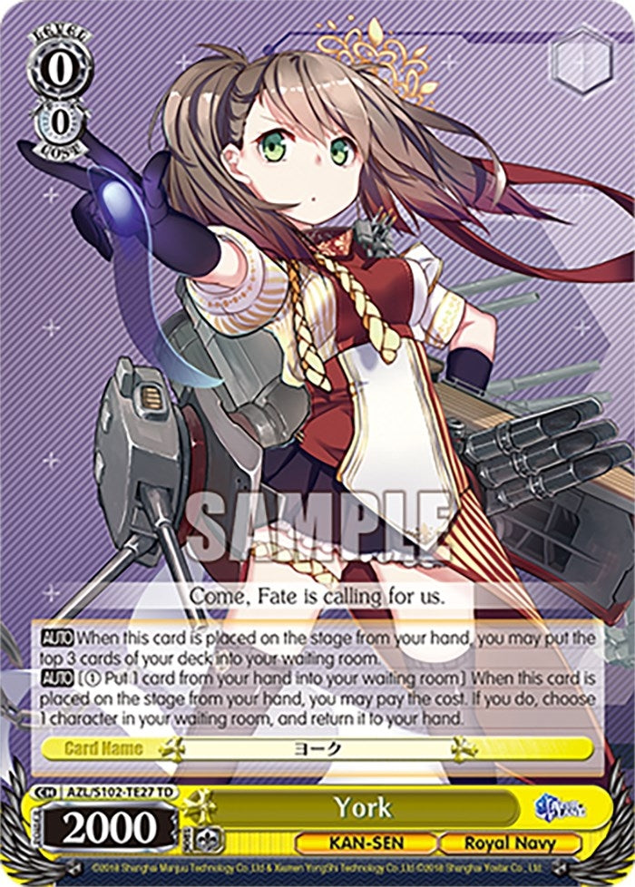 York (10227) - Weiss Schwarz Single