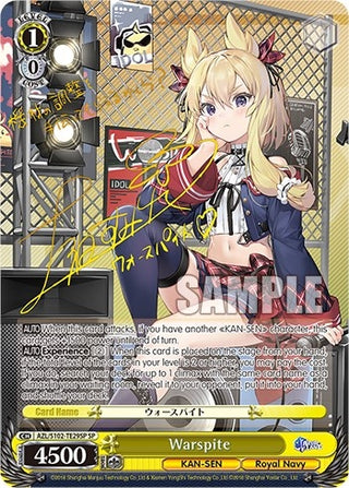 Warspite (SP) (Gold Signature) (10229) - Weiss Schwarz Single