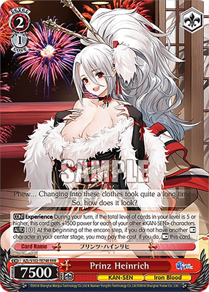 Prinz Heinrich (RRR) (10274) - Weiss Schwarz Single