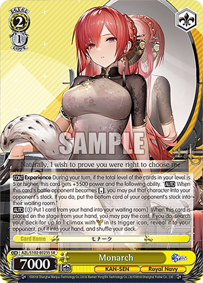Monarch (SR) (102023) - Weiss Schwarz Single