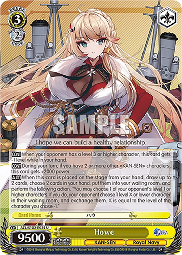Howe (102024) - Weiss Schwarz Single