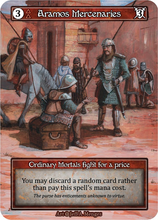 Image for Aramos Mercenaries (Foil) (Alpha) - Sorcery: Contested Realm