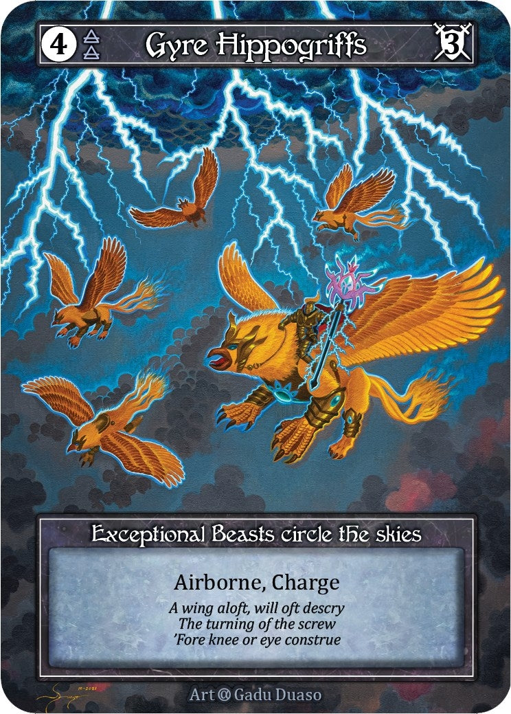 Image for Gyre Hippogriffs (Foil) (Alpha) - Sorcery: Contested Realm