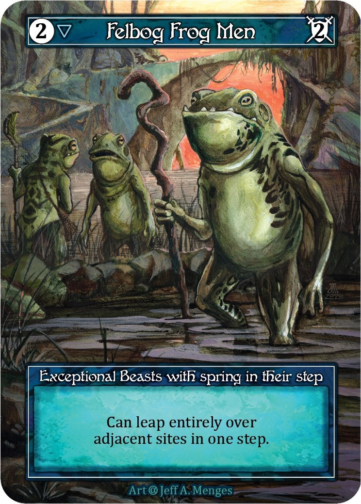Image for Felbog Frog Men (Foil) (Alpha) - Sorcery: Contested Realm