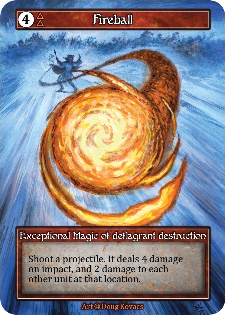 Image for Fireball (Foil) (Alpha) - Sorcery: Contested Realm