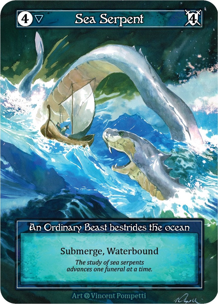 Image for Sea Serpent (Foil) (Alpha) - Sorcery: Contested Realm