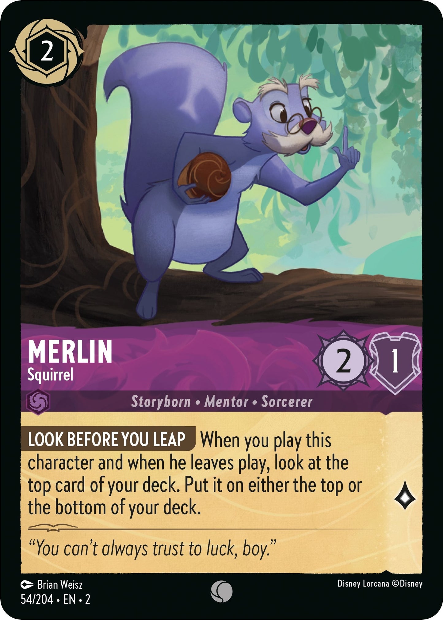 Merlin - Squirrel (54) (2) - Disney Lorcana Single