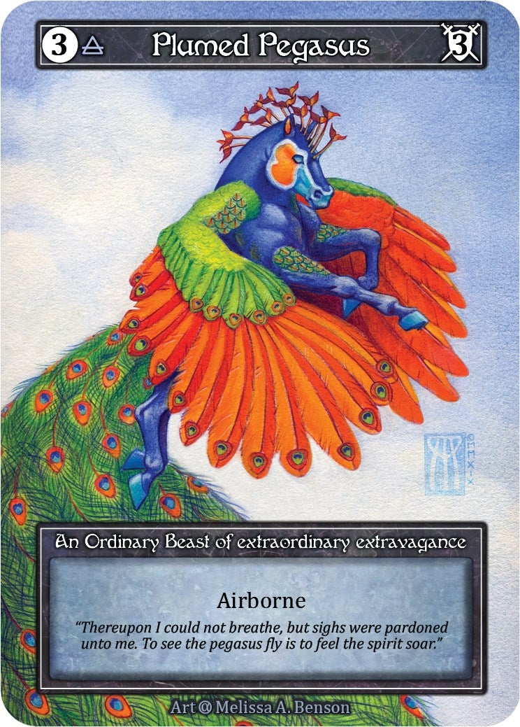 Plumed Pegasus (Foil) - Sorcery: Contested Realm Single