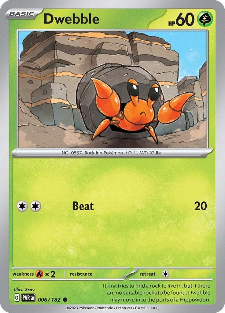 Dwebble (6) (PAR) - Pokemon Single