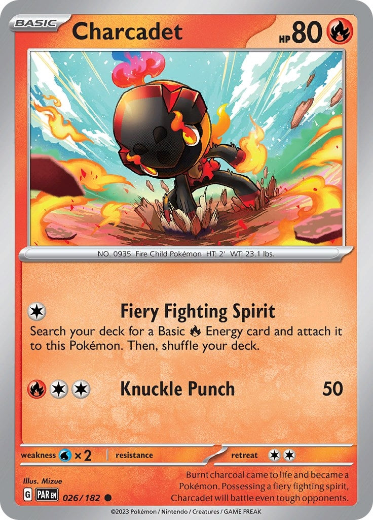 Charcadet - 026/182 (26) (PAR) - Pokemon Single