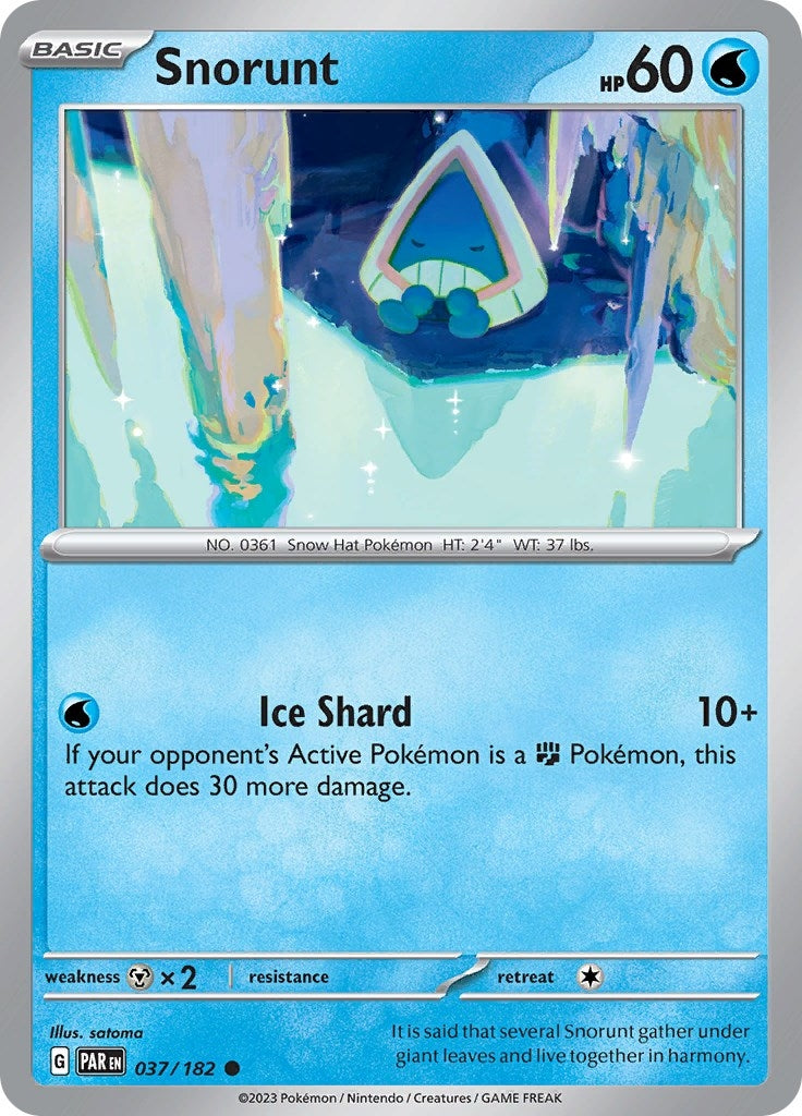 Snorunt - 037/182 (37) (PAR) - Pokemon Single