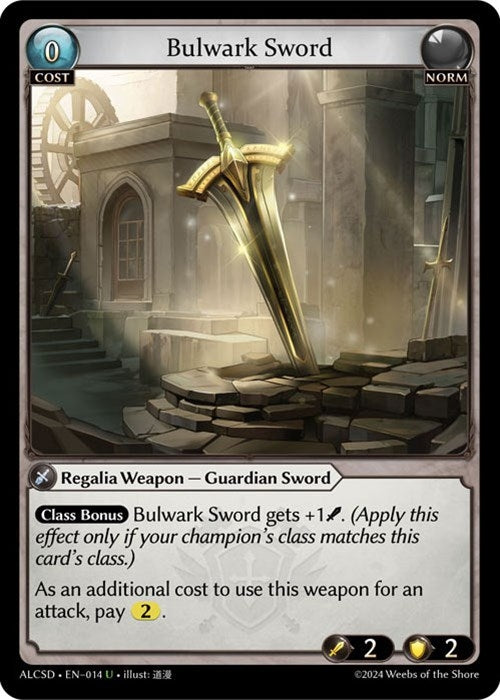 Image for Bulwark Sword (014) (Alchemical Revolution Starter Decks) - Grand Archive TCG