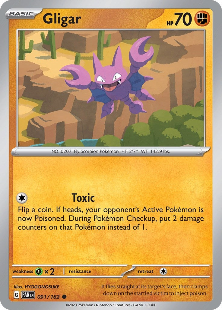 Gligar (91) (PAR) - Pokemon Single