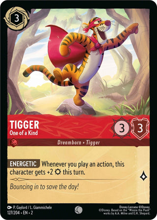 Tigger - One of a Kind (127) (2) - Disney Lorcana Single