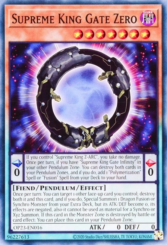 Supreme King Gate Zero (23016) (OP23) - YuGiOh Single