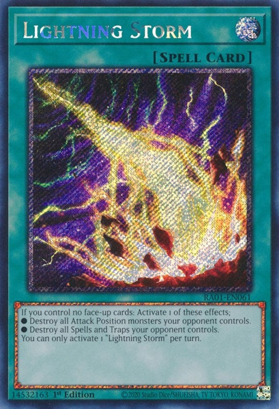 Lightning Storm (Platinum Secret Rare) (1061) (RA01) - YuGiOh Single