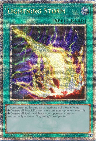 Lightning Storm (Quarter Century Secret Rare) (1061) (RA01) - YuGiOh Single