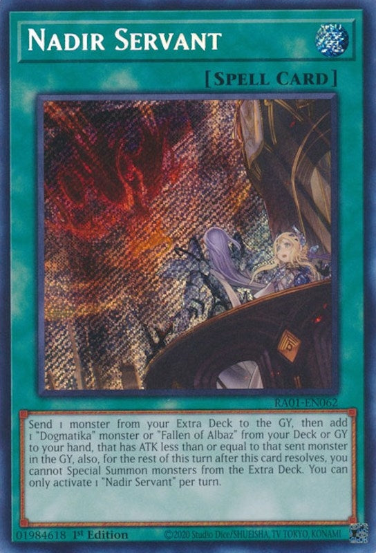 Nadir Servant (Secret Rare) (1062) (RA01) - YuGiOh Single