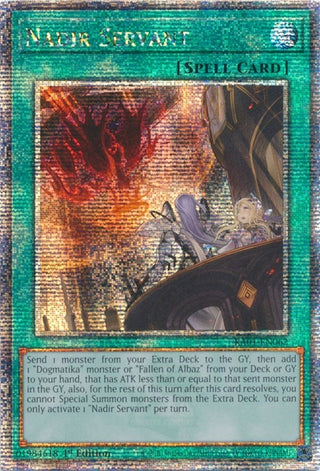 Nadir Servant (Quarter Century Secret Rare) (1062) (RA01) - YuGiOh Single