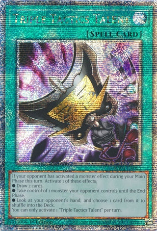 Triple Tactics Talent (Quarter Century Secret Rare) (1063) (RA01) - YuGiOh Single