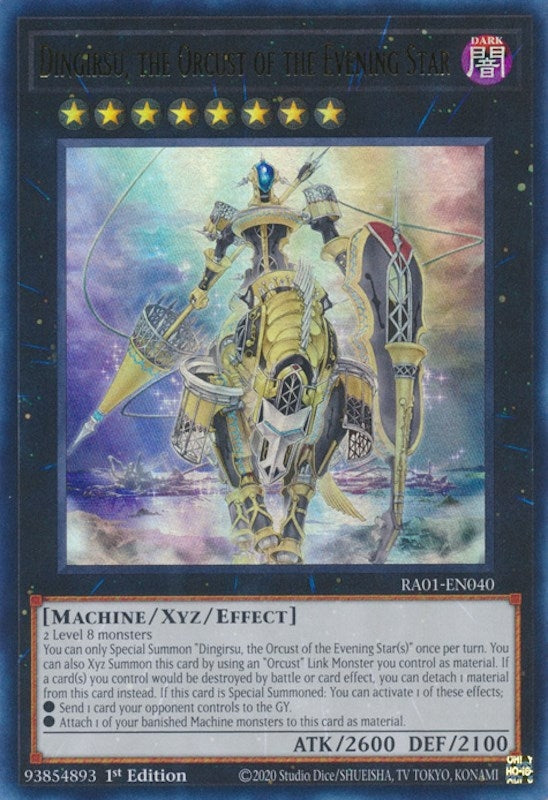 Dingirsu the Orcust of the Evening Star (UR) (1040) (RA01) - YuGiOh Single