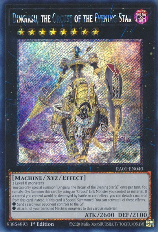 Dingirsu the Orcust of the Evening Star (Platinum Secret Rare) (1040) (RA01) - YuGiOh Single