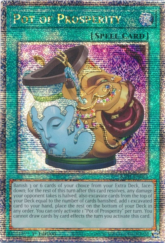Pot of Prosperity (Quarter Century Secret Rare) (1066) (RA01) - YuGiOh Single