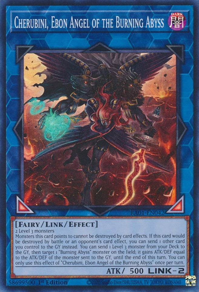 Cherubini Ebon Angel of the Burning Abyss (1042) (RA01) - YuGiOh Single