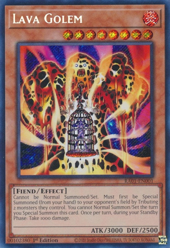 Lava Golem (Secret Rare) (1001) (RA01) - YuGiOh Single