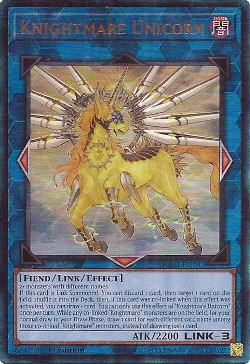Knightmare Unicorn (PUR) (1043) (RA01) - YuGiOh Single