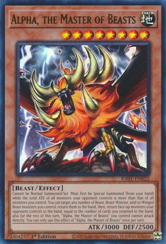 Alpha the Master of Beasts (UR) (1022) (RA01) - YuGiOh Single