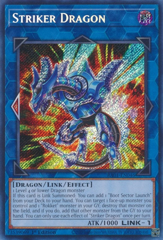Striker Dragon (Secret Rare) (1046) (RA01) - YuGiOh Single