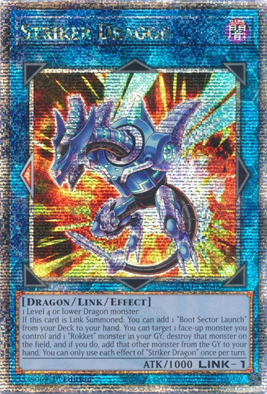 Striker Dragon (Quarter Century Secret Rare) (1046) (RA01) - YuGiOh Single