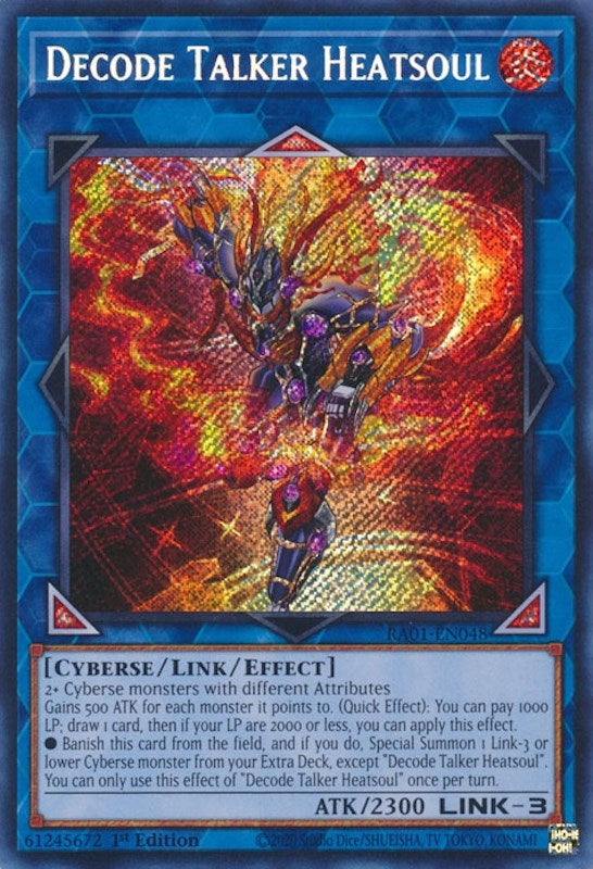 Decode Talker Heatsoul (Secret Rare) (1048) (RA01) - YuGiOh Single