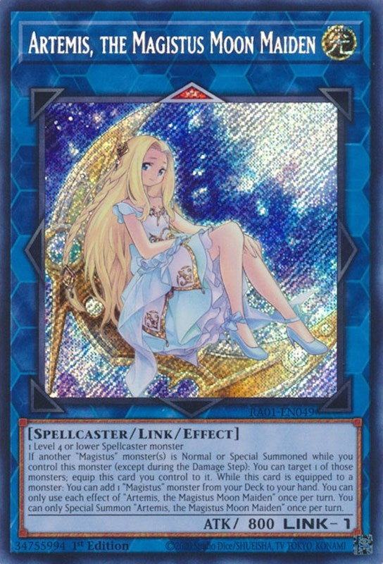 Artemis the Magistus Moon Maiden (Secret Rare) (1049) (RA01) - YuGiOh Single