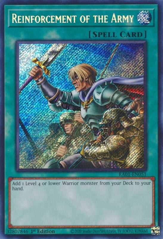 Reinforcement of the Army (Secret Rare) (1051) (RA01) - YuGiOh Single