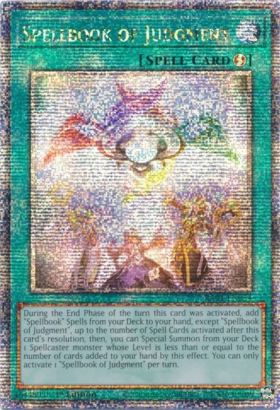 Spellbook of Judgment (Quarter Century Secret Rare) (1054) (RA01) - YuGiOh Single