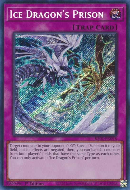 Ice Dragon’s Prison (Secret Rare) (1078) (RA01) - YuGiOh Single