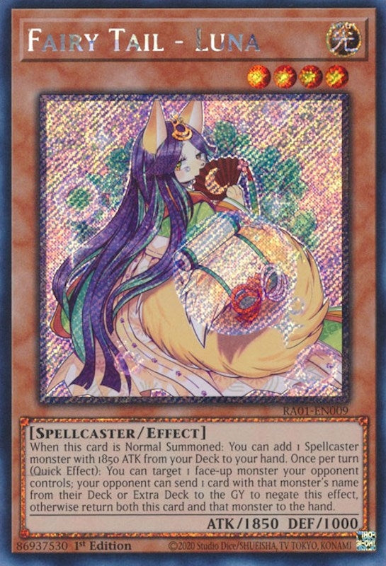Fairy Tail - Luna (Platinum Secret Rare) (1009) (RA01) - YuGiOh Single