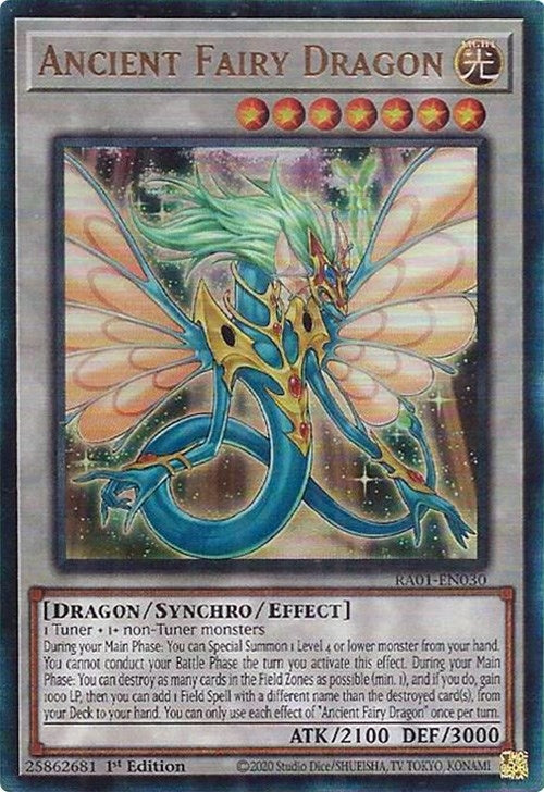 Ancient Fairy Dragon (PUR) (1030) (RA01) - YuGiOh Single