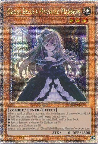 Ghost Belle & Haunted Mansion (Quarter Century Secret Rare) (1011) (RA01) - YuGiOh Single