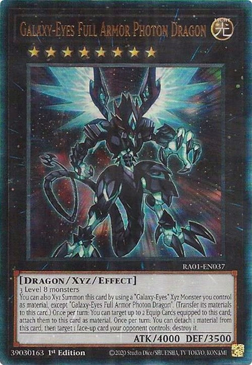 Galaxy-Eyes Full Armor Photon Dragon (PUR) (1037) (RA01) - YuGiOh Single