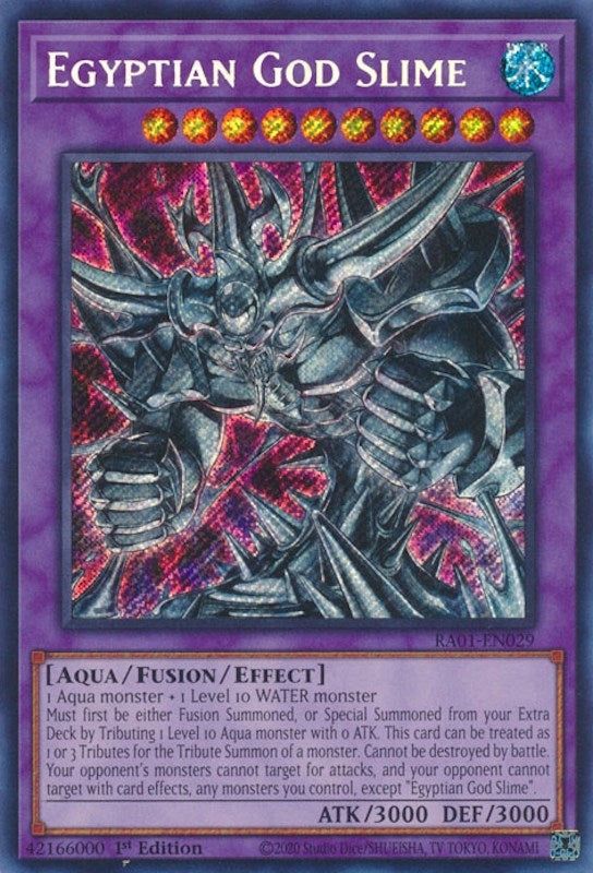 Egyptian God Slime (Secret Rare) (1029) (RA01) - YuGiOh Single