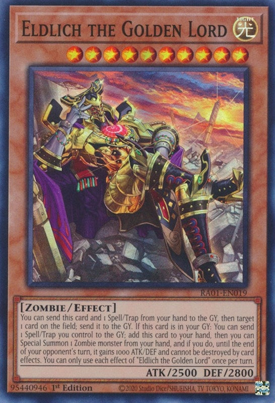 Eldlich the Golden Lord (Alternate Art) (1019) (RA01) - YuGiOh Single